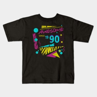 Awesome Since 1990-90’s Birthday Celebration, 41st Birthday Kids T-Shirt